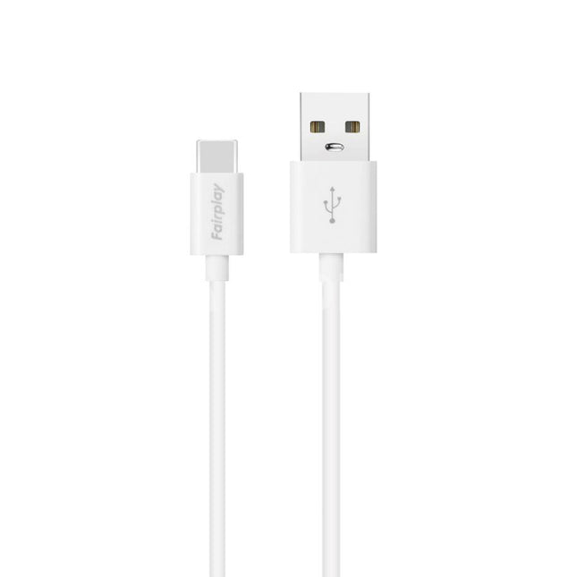 Câble USB-C FAIRPLAY SENECIO 1 m – Blanc – Version Bulk – Charge & Synchronisation